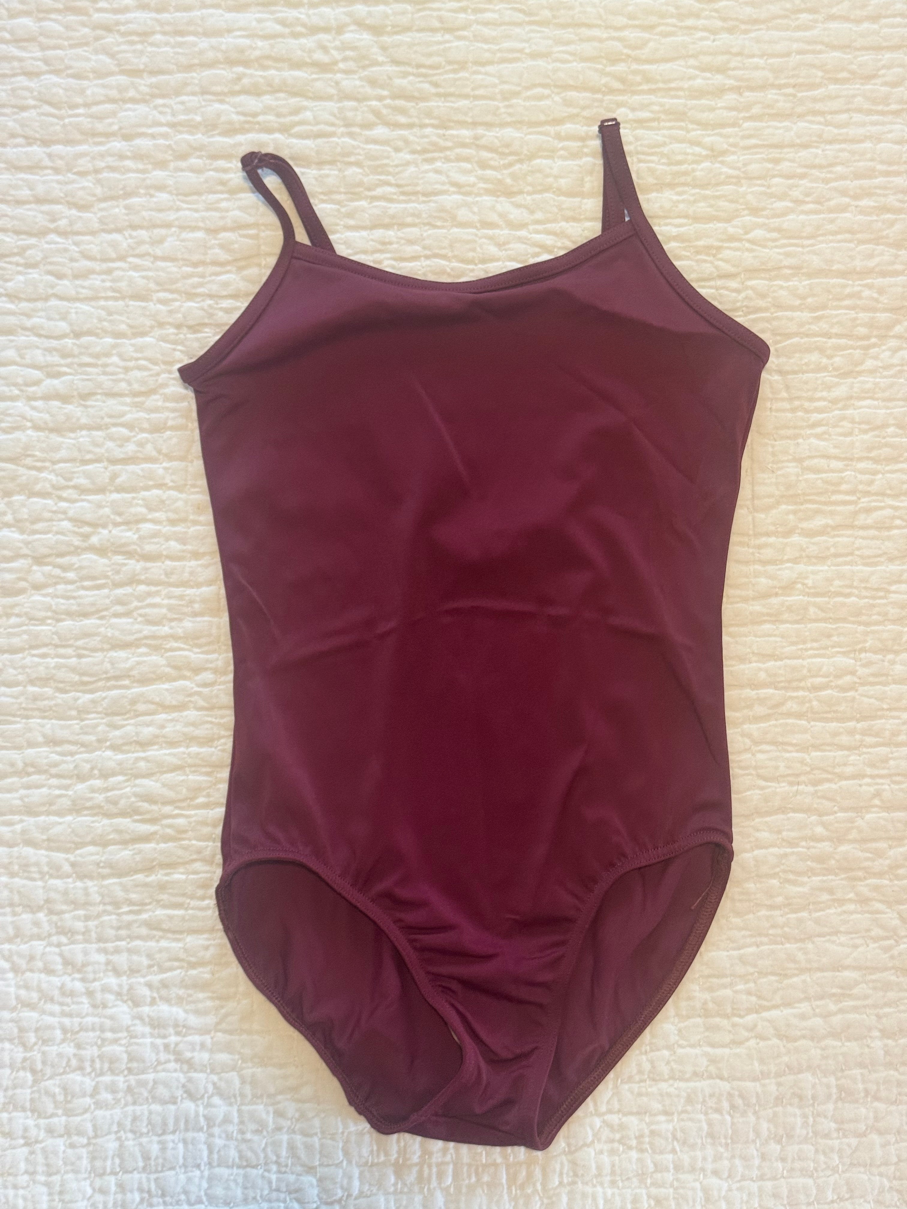 TBA Preparatory/TBC Youth Division Burgundy Camisole Leotard